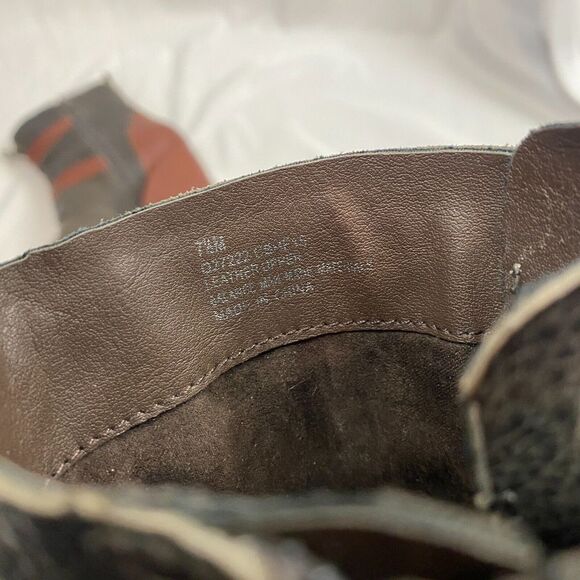 Korks Kork Ease Richard Black Leather Heeled Buckle Ankle Boots Womens Size 7.5 - Picture 6 of 7